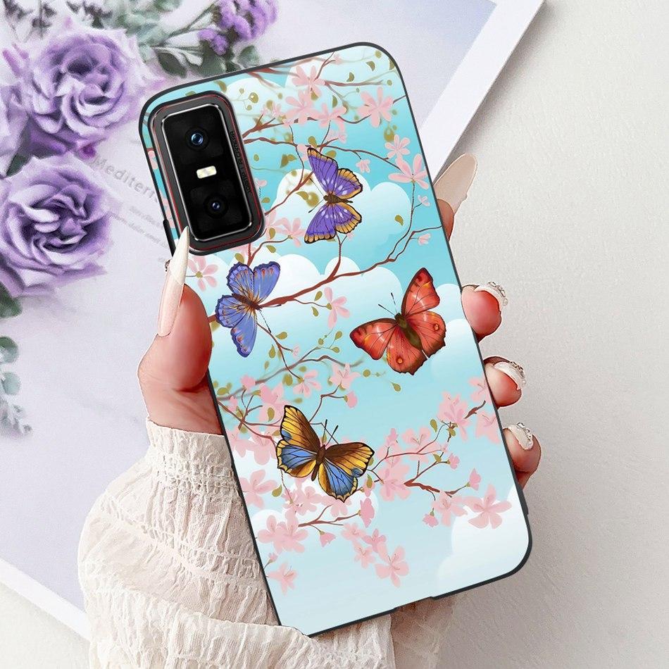 For Infinix GT 30 Pro X6873 2025 Elegant Floral Butterfly Phone Case For Infinix GT30 Pro 5G Soft Silicone TPU Cases