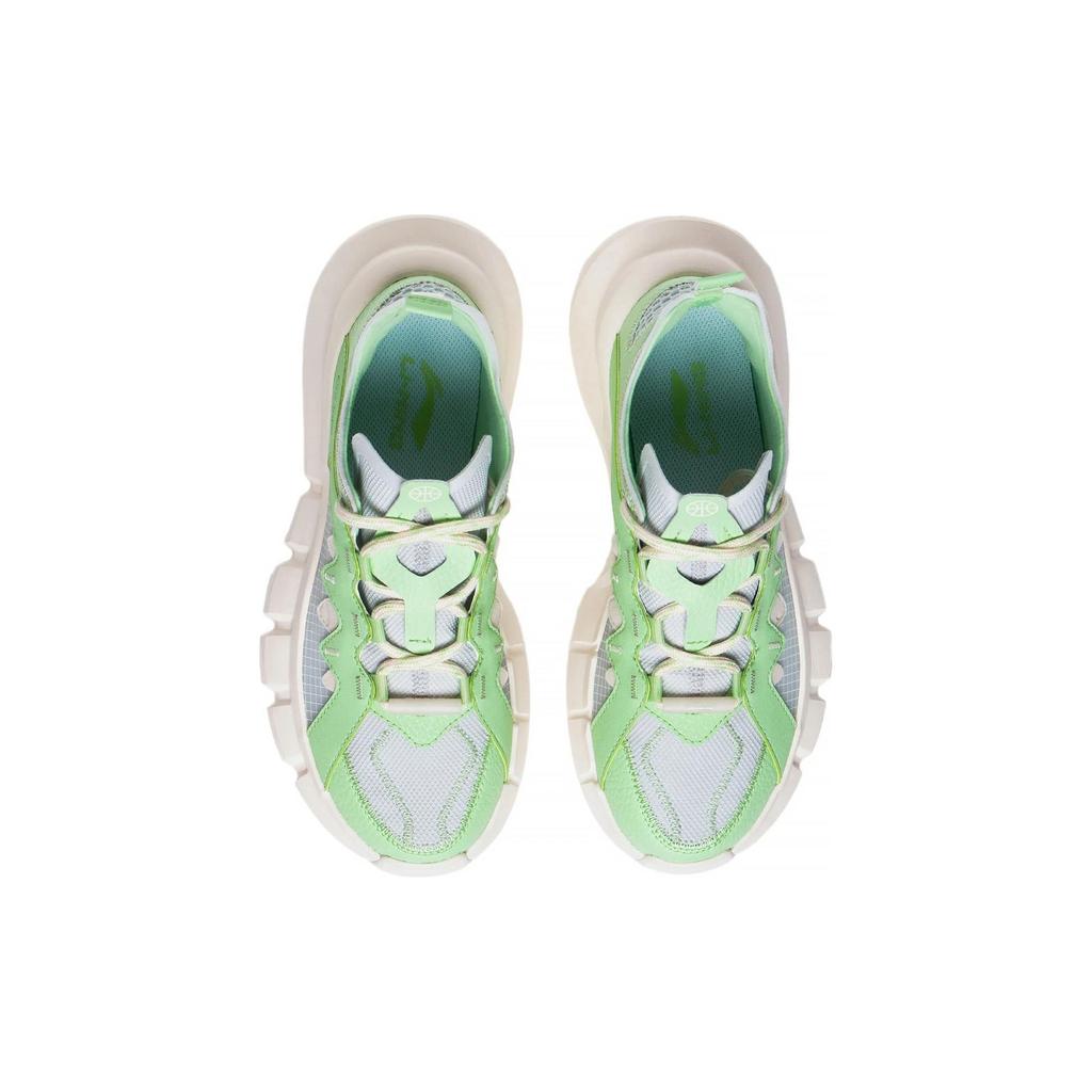 Li Ning Wudao Non-Slip Wear-Resistant Low-Top Sports Casual Shoes Women sneakers Green Gray ABCT050-2
