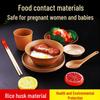 ZISIZ Rice Husk Disposable Dinnerware Set
