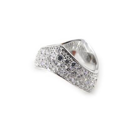 White 'Goddess' Silver Ring
