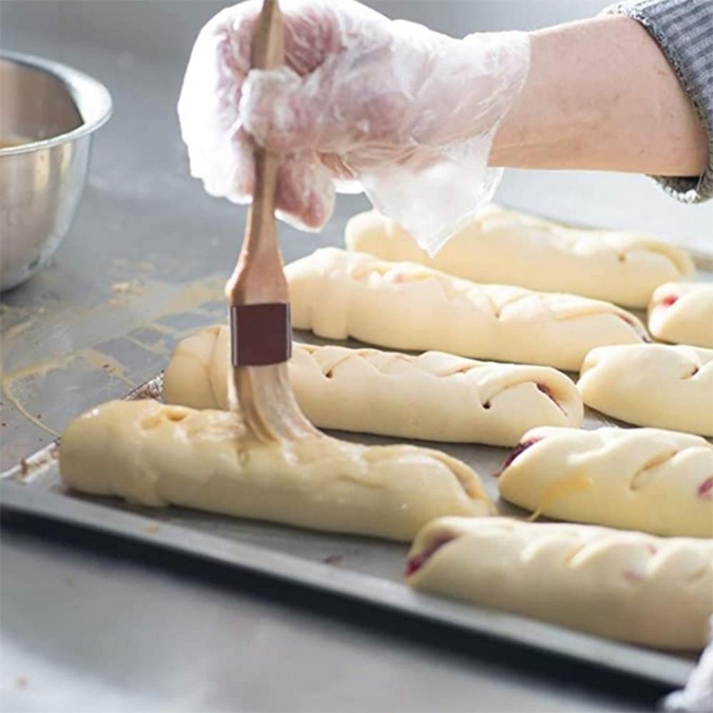 Baking Boar Bristles Wooden Handle Kitchen Pastry Brush Basting Brush Marinade Tool Sauce Baster