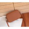 The First Layer of Cowhide Women's Bag, Shoulder Messenger Bag, Simple Multi-compartment Zipper Square Bag, Soft Leather Change Mobile Phone Bag.