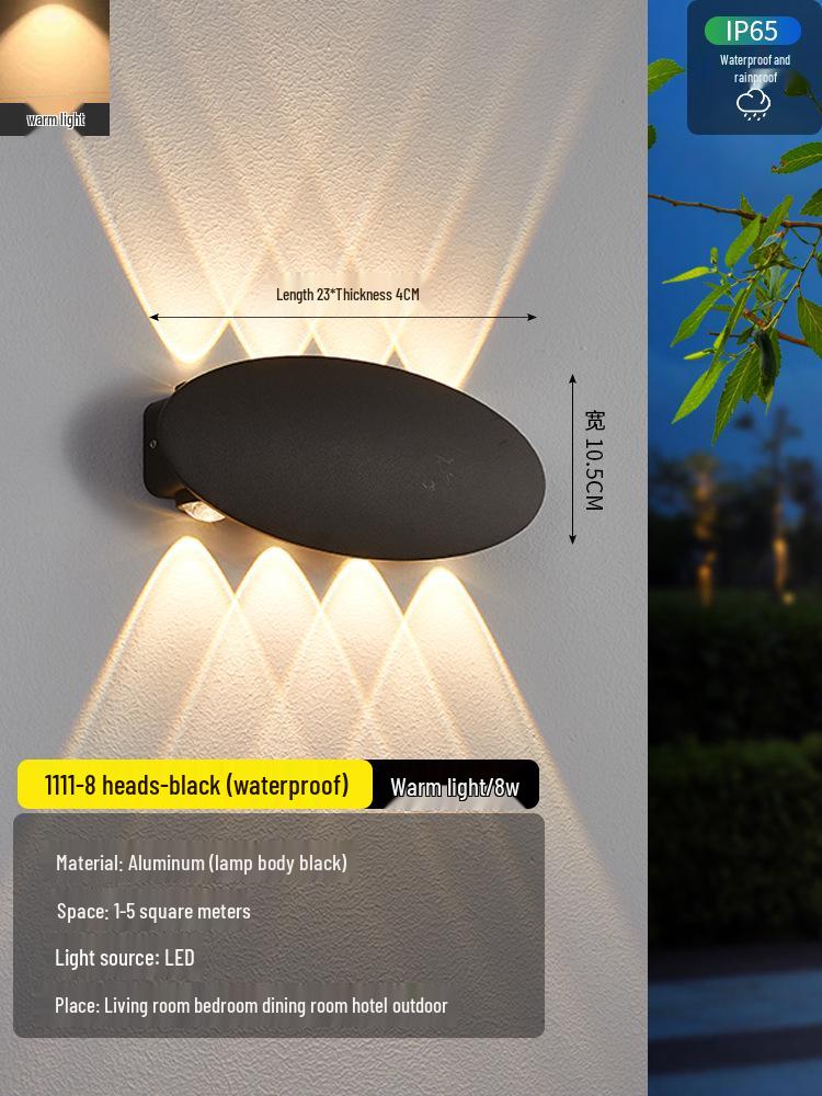 2025 Sleek LED Wall Lamp: Waterproof Bedside, Living Room, Outdoor & Entrance Decor