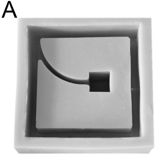 

DIY силиконовая форма для бетонного горшка, цветочный горшок, ваза, цементная форма, инструмент ручной работы A серый