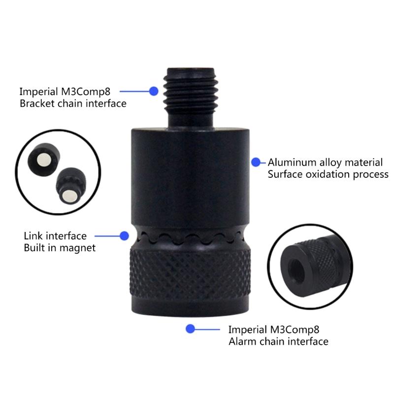 3/8In Fishing Alarm Connector Fishing Bites Alarm Quick Release Adapter Fishing Rod Support Holder Connector Removable
