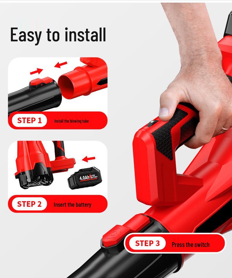 Portable Industrial Lithium Battery Hair Dryer & Dust Removal Blower, Large Air Volume