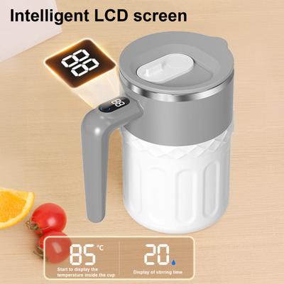 Copo Automático com Agitação Yousheng com Display de Temperatura, Caneca Elétrica para Café com Agitação Automática, Copo Isolado de Parede Dupla para Café, Shakes de Proteína