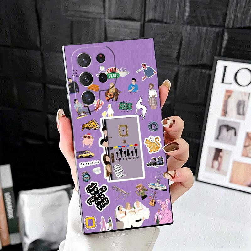 Friends Tv Show Theme Soft Phone Case for Samsung Galaxy S26 S25 Edge S24 Ultra S23 Plus S22 S21 FE S20 Black Cover Back Shell