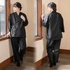 [KIMONOMACHI] Original Women's Samue (Smoke Work Clothes) - Single Item, Black, Size Small, Loungewear