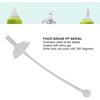 Jerliflyer 4pcs Bottle straws, hydrojug straw wide mouth silicone gravity ball design baby straw replacement no leakage baby drinking tools