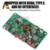 PD 100W Solar Voltage Regulator Controller with Type-C PD & Dual USB Fast Charging for Solar Panels DIY Power Module