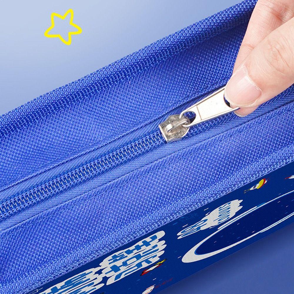 Folding Marker Pen Organizer Zipper Marker Pen Contaioner Cartoon Marker Pen Pouch Art Supplies