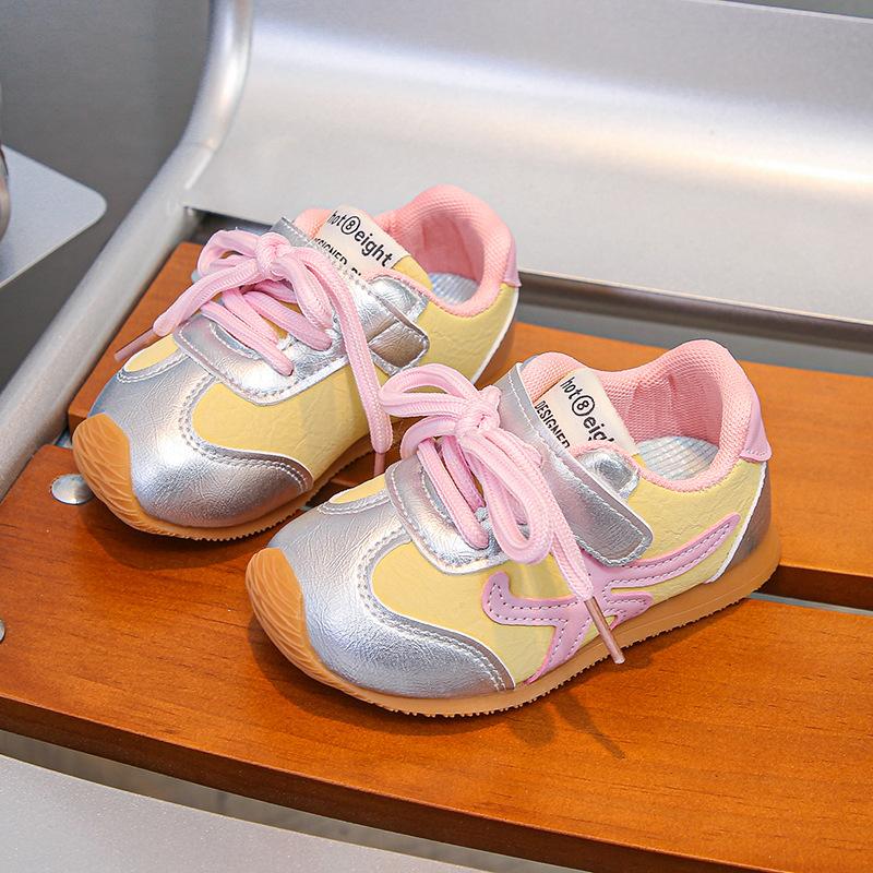 Girls shoes sneakers 2025 spring and autumn new boys Forrest Gump shoes breathable little white shoes