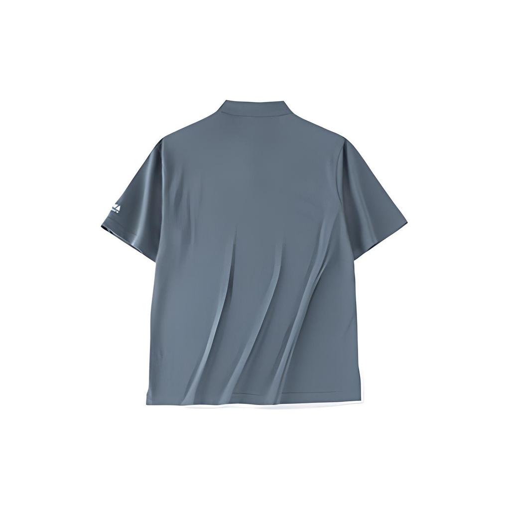ANTA Life Collection Polo Shirts Unisex Snow Stone Gray Polo Collar Moderate Straight Fit 152328150-2
