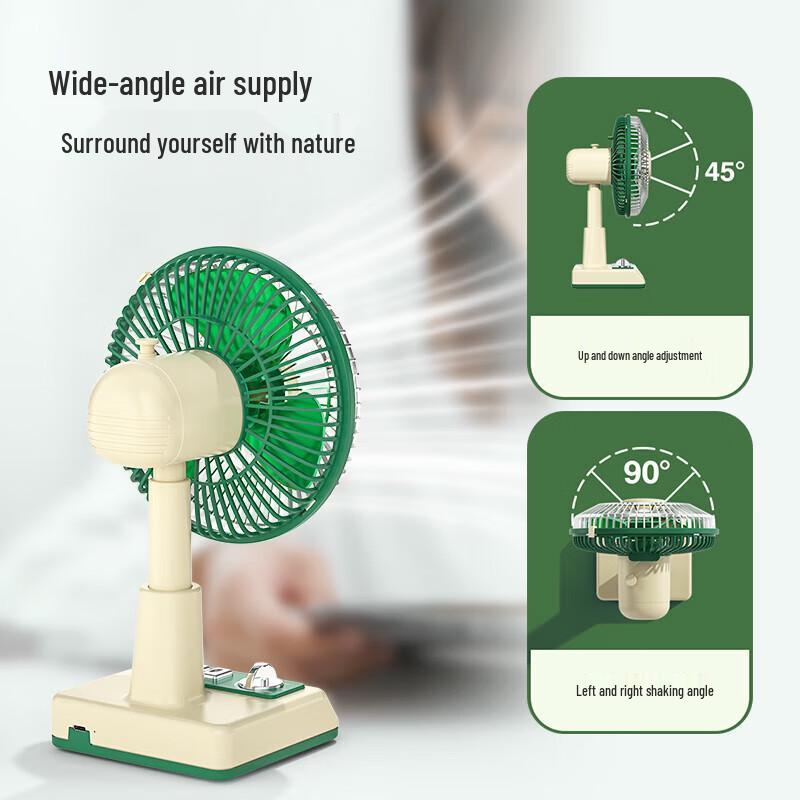 Newmine FS-09 Vintage USB Rechargeable Desktop Mini Fan