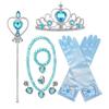 Children'S Accessories Set Love Snowflake Crown Magic Wand Princess Necklace Gloves