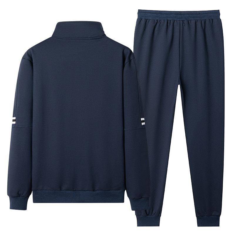 Solid Color Casual Sports Suit Men's Youth Hoodie Set Two-piece Set