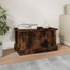 Rauchige Eiche Aufbewahrungstruhe 50 x 30 x 28 cm Holzwerkstoff