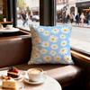 Daisy pattern Cushion Cover Set of  Decorative Short Plush Pillow Covers for Sofa Soft  Cushion Case x cm