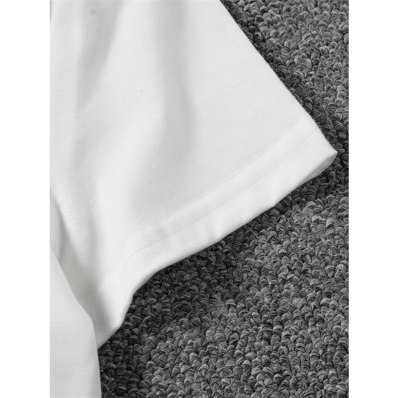 Übergröße - Übergröße - Übergröße, Frieden LIEBE MUSIK Grafikdruck Übergröße Damen Kurzarm Rundhals Lässiges Oberteil für Sommer & Frühling