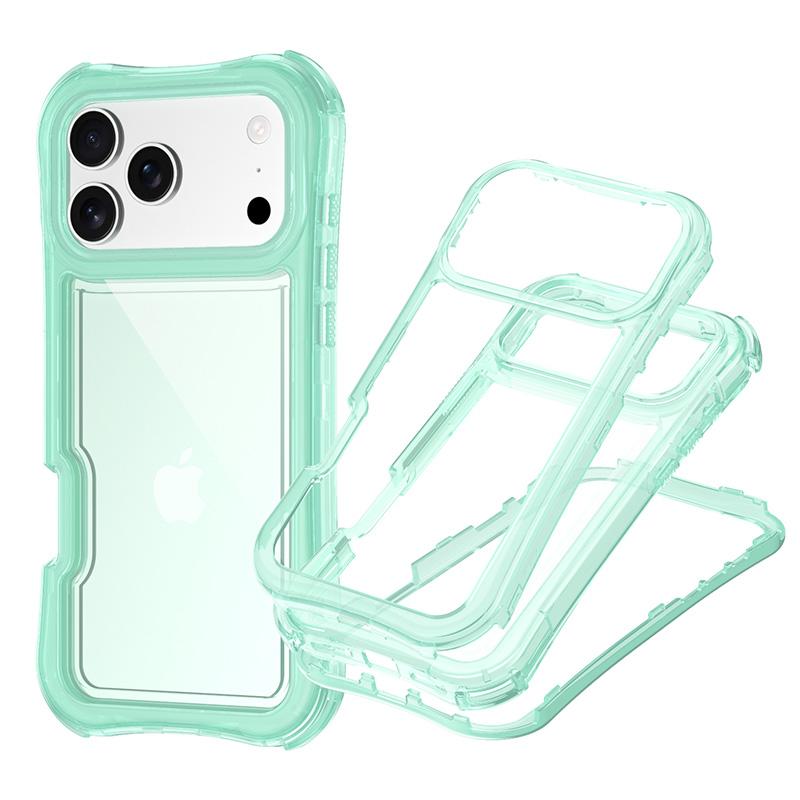 3IN1 Four-corner Airbag Anti-Drop Clear Case for IPhone 17 16 15 14 Plus 13 12 Pro Max 16E Drop Proof Hand Lanyard Protect Cover