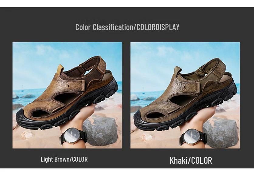Men's 2022 Summer Lightweight Breathable Outdoor Casual Closed-Toe Beach Sandals