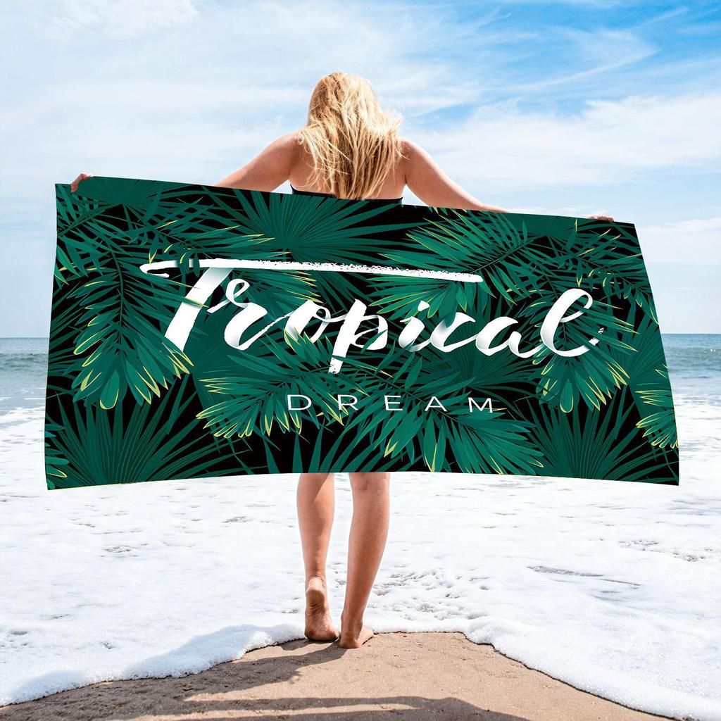 70x140 Microfiber Custom Printed Beach Towel - Absorbent & In Stock