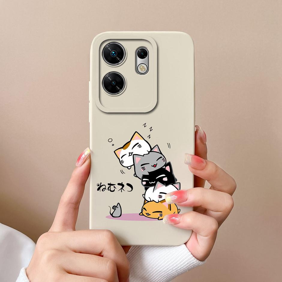 For Infinix Zero 30 4G 5G Case Cute Dinosaur Leopard Print Pattern Liquid Silicone Protective Back Cover For InfinixZero30 Funda