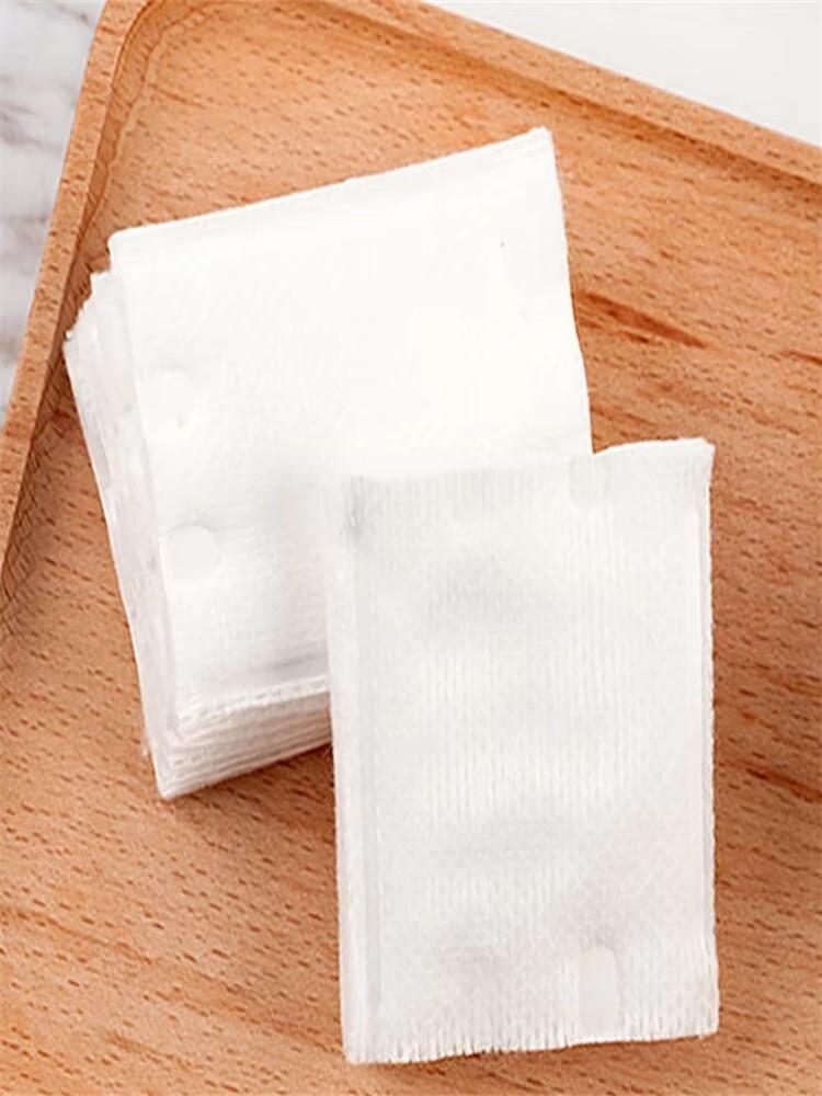 222Pcs Disposable Makeup Cotton Wipes Soft Makeup Remover Cotton Pads Ultrathin Facial Cleansing Paper Cleaning Make Up Tool