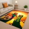 3D S-Sand B-box Cartoon Game Living Room Non-Slip Area Rug Soft Carpet for Bedroom Playroom Sofa,Easy Clean Home Decor Doormat