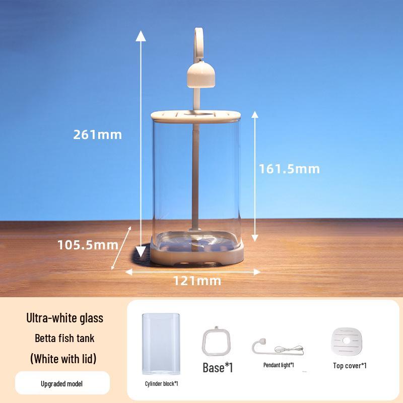 

Аквариум для золотых рыбок из ультрабелого стекла Douyu: Креативное настольное украшение для акваскейпинга для гостиной