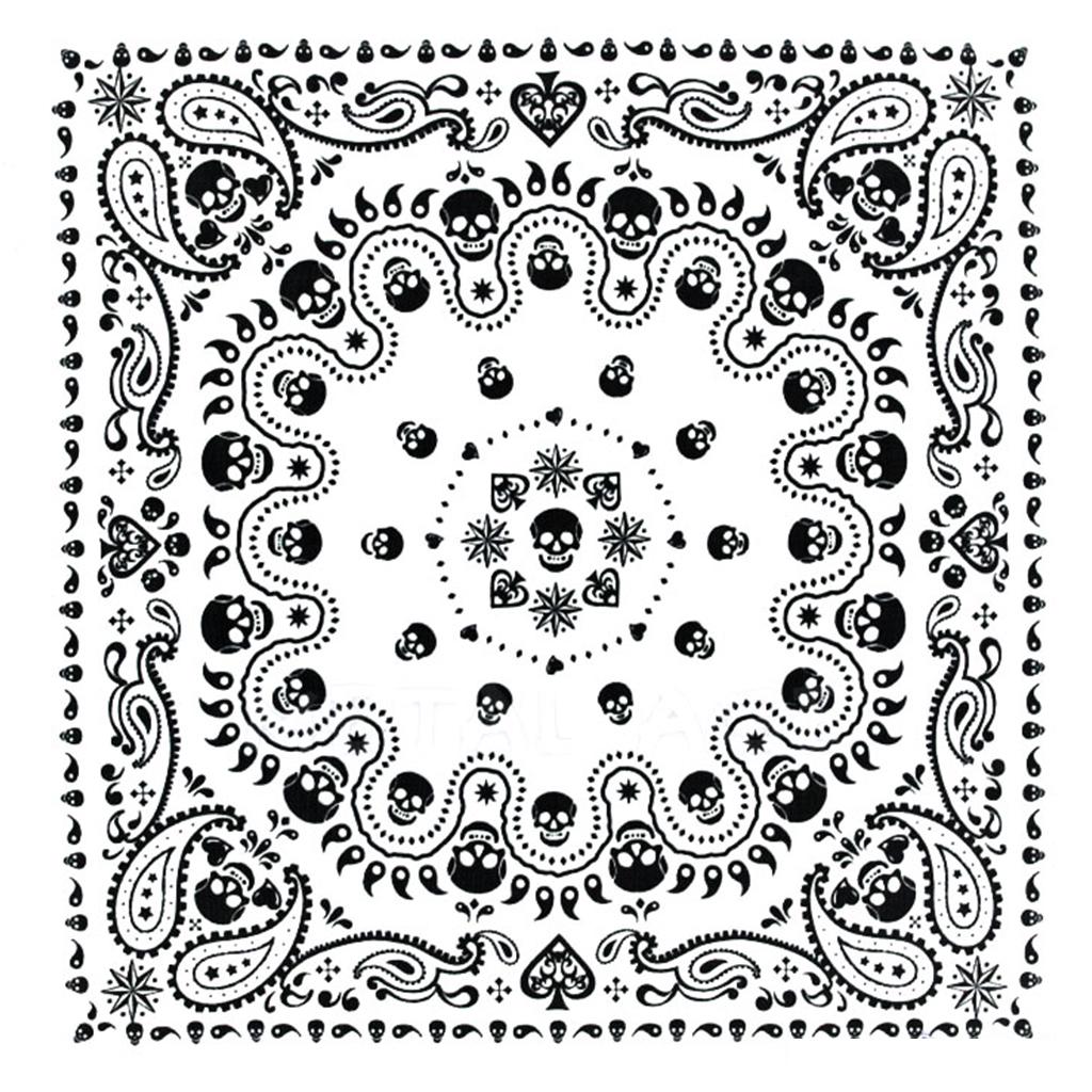 2 Bandane Quadrate Paisley 55x55 Cm | Multiuso In Poliestere Per Ciclismo, Capelli, Protezione Solare – Unisex