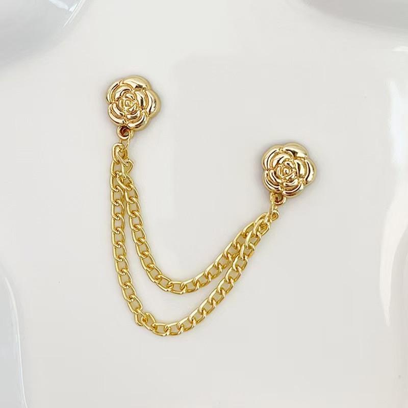 Pants Cuff Chain Magnetic Buckle No-Sew Pants Leg Anti-Dragging Magic Tool Clothing Cuff Rolling Edge Fixing Clip Invisible Adjustable Buckle