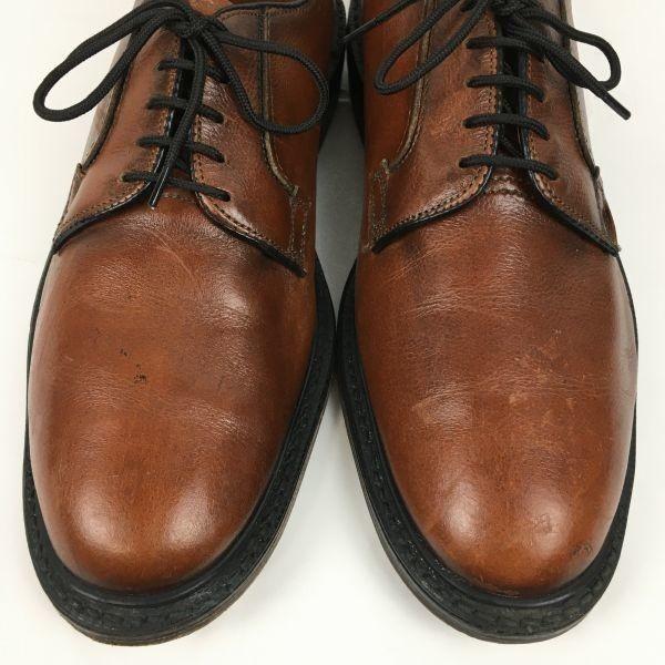 70s-80s USA Vintage Rare BRITISH WALKERS Plain Toe Business Shoes Brown size 9D 26.5-27.0 Men's(USED)