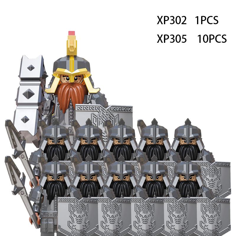 Soldados Élficos Medievais de Rohan Guarda Exército lotr Figuras de Ação Mini Blocos Boneca Montar Blocos de Construção MOC DIY Brinquedos para presentes de criança