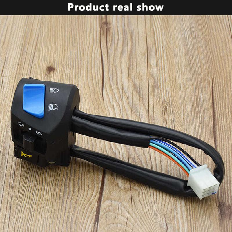 Motorcycle Handlebar Switch Control Waterproof Motorcycle Horn Turn Signal Headlight Control Switch For Motorcycle Motor
