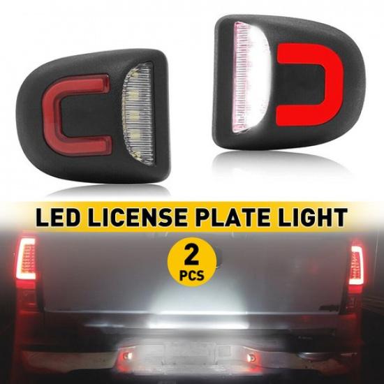 For Chevrolet Suburban Avalanche Tahoe 6000K White LED License Lights Plate 2Pcs