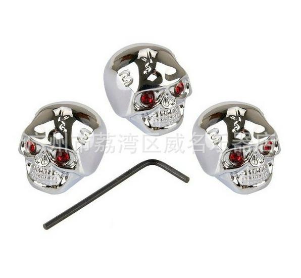 Skull Design Metal Guitar/Bass Volume Knob Cap