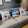 A-ahiruno P-pekkle Cartoon Stitch Lucky Dragon Pillow Cover Sofa Cushion Cover Home Room Decoration Children Gift