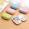 Tablets Wheat Organizer 8 Grids  Pill Box Straw Container For MedicinesTravel With Seal Ring Small Box For Container For Tablets