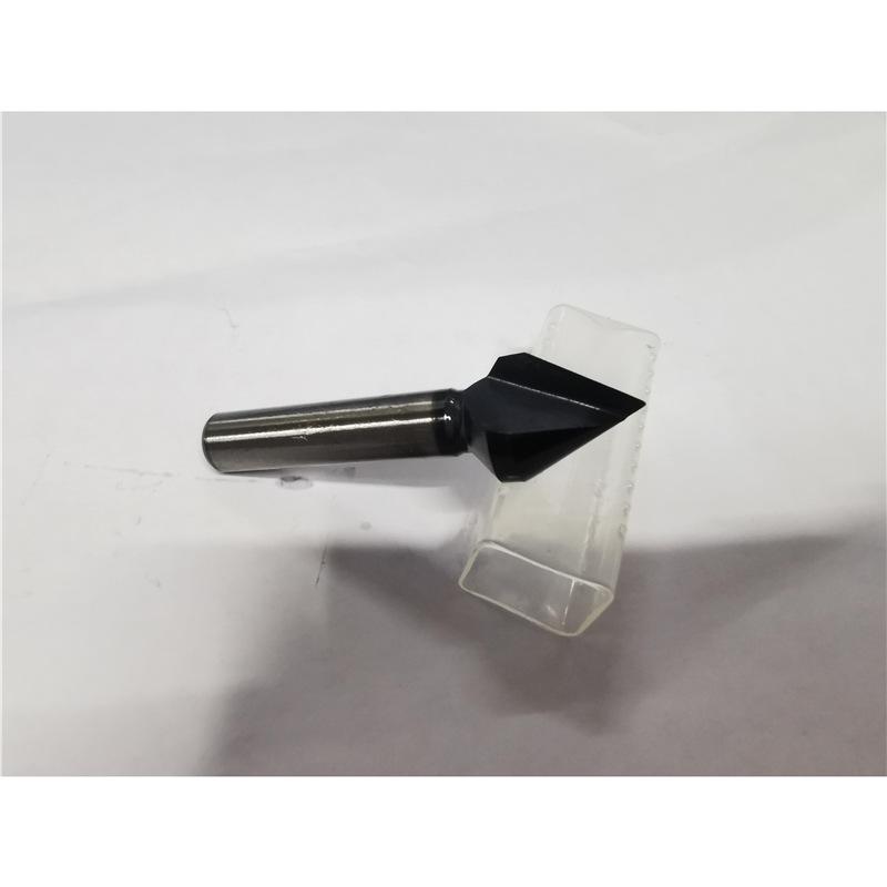 TIN Coated Single-Edge Stainless Steel Chamfering Tool, 60°, 90°, 120° Three-Edge Counterbore Chamferer.