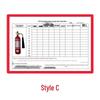 Magnetic Fire Hydrant Inspection Record Card Set