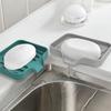 Silicone Soap Dish With , Bar Soap Holder For Shower,Bathroom And Kitchen Sink Organizer,Self Soap Tray