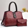 2pcs/set Luxury Brand Women Bag Top-Handle Bags Fashion Shoulder Messenger Bags PU Leather Handbag Ladies Travel Shopper Totes