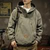 Spring Men's Half Zip Casual Hooded Jacket
