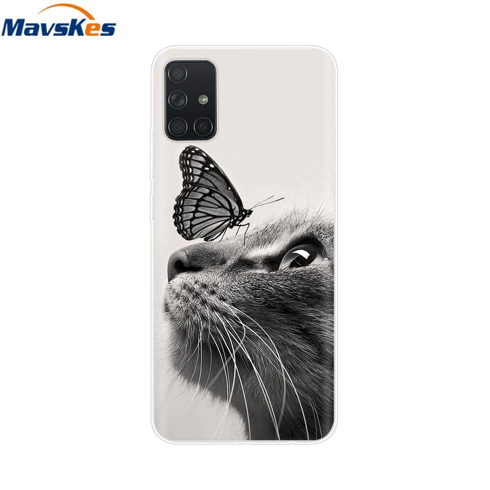 For Samsung Galaxy A51 Case Silicon Transparent Back Cover Phone Case for Samsung Galaxy A71 SM-A715F A515F A 51 71 Cover Fundas