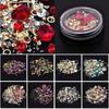 Rainbow  Jelly DIY Nail Art Sticker Rhinestone Fashion 3D Charms Wheel Manicure Rivet Stud