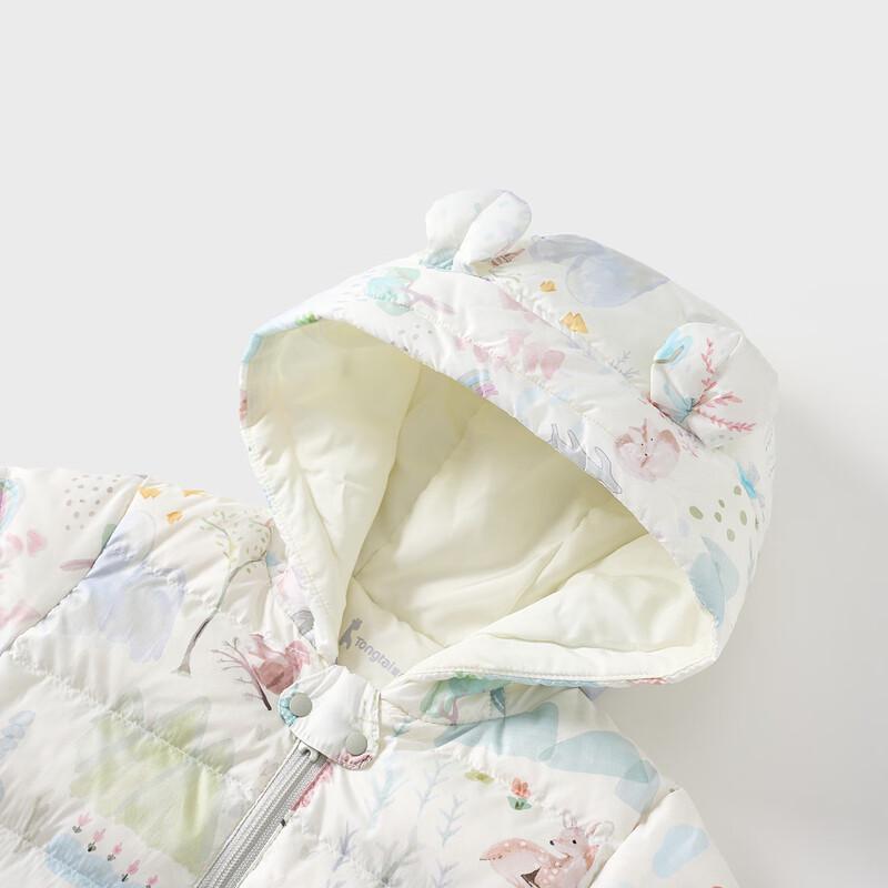 TONGTAI Baby Winter Hooded Duck Down Jumpsuit 80cm