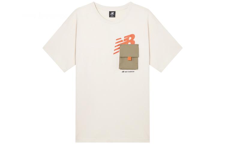 New Balance T Shirt Unisex White AMT12355-PLW M
