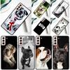 British English Bulldog Phone Case For Samsung Galaxy S24 Ultra S25 Ultra S9 S10 S20 S21 S22 S23 Plus S24 FE Cover